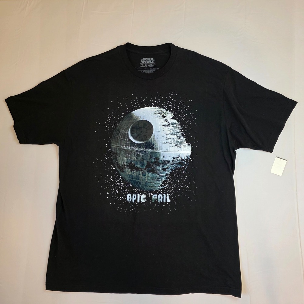 Brand new with tag Star Wars Death Star "Epic Fail" 2x mens graphic t-shirt
